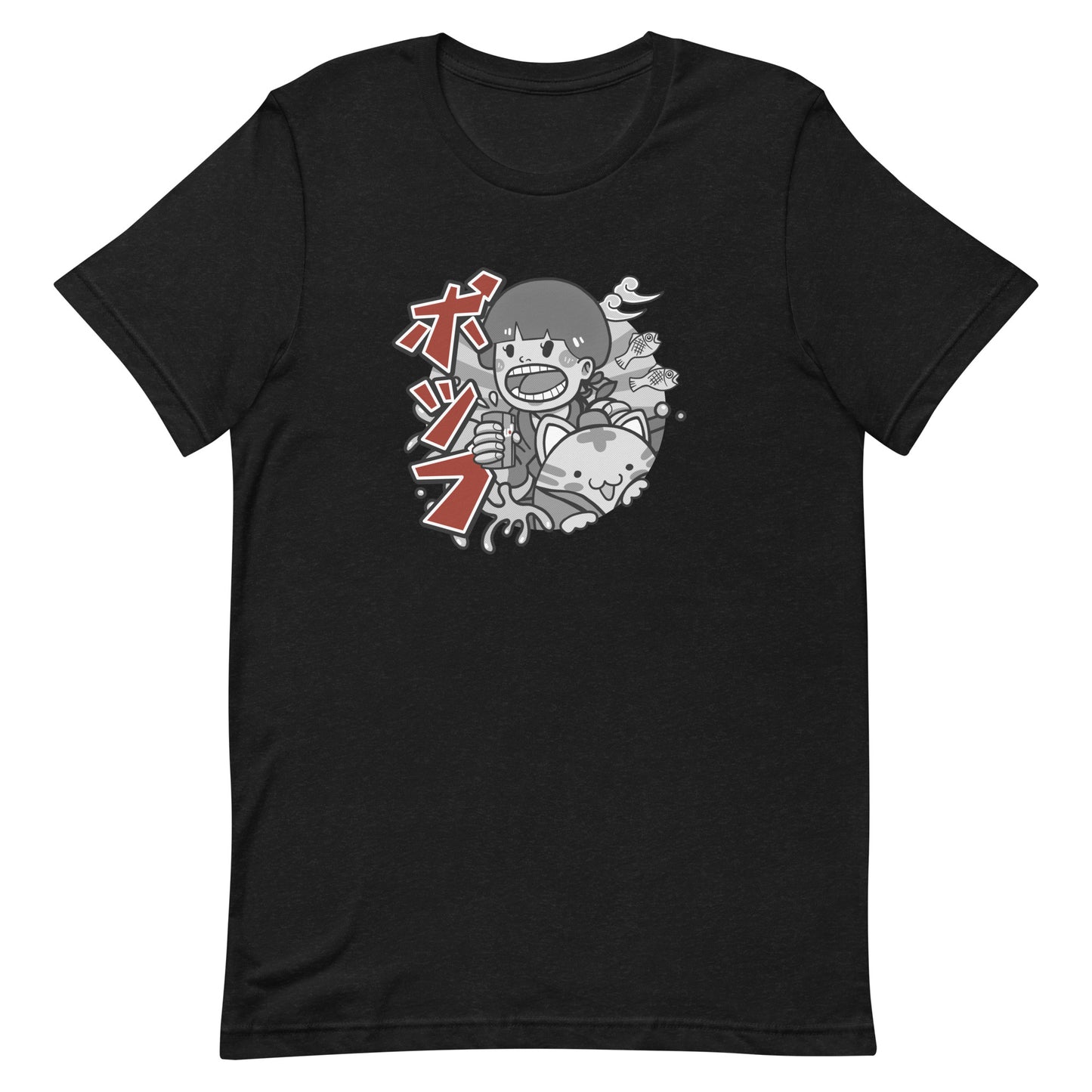 Chu-lo anime black t-shirt unisex
