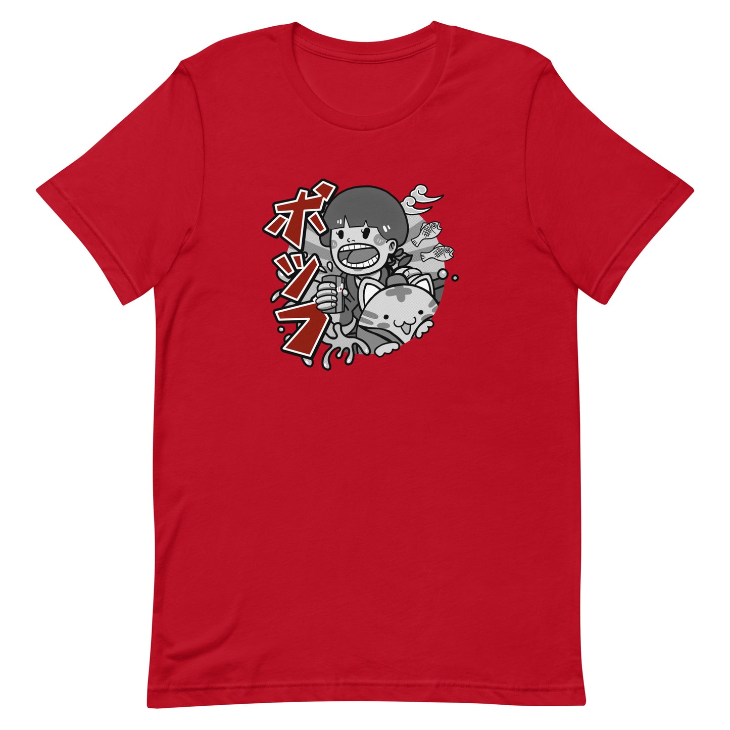 Chu-lo anime red t-shirt unisex